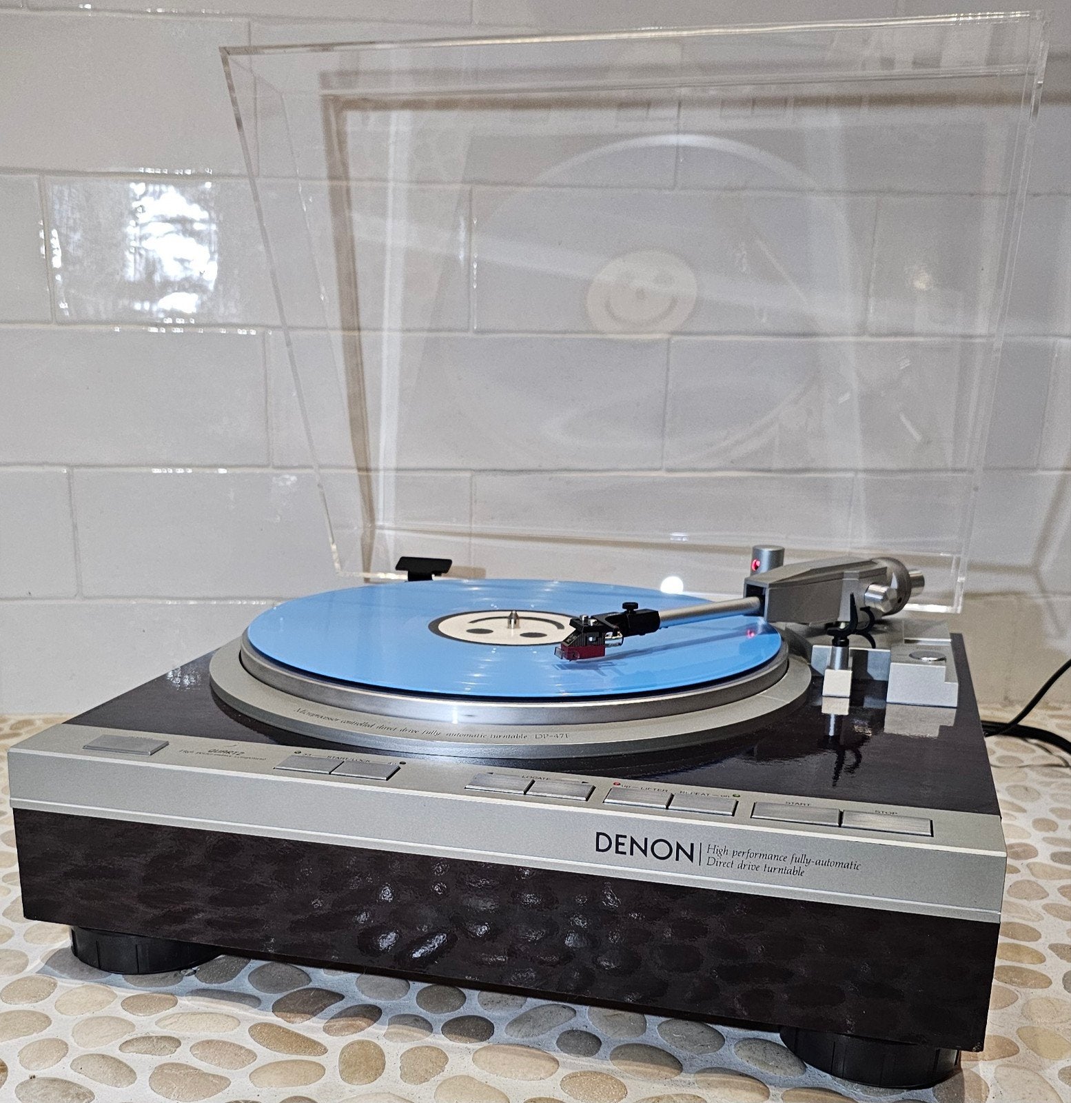 Denon DP47F Quartz DD DL80MC serviced garantie nieuwe kap, Overige merken, Automatisch, DENON, Refurbished