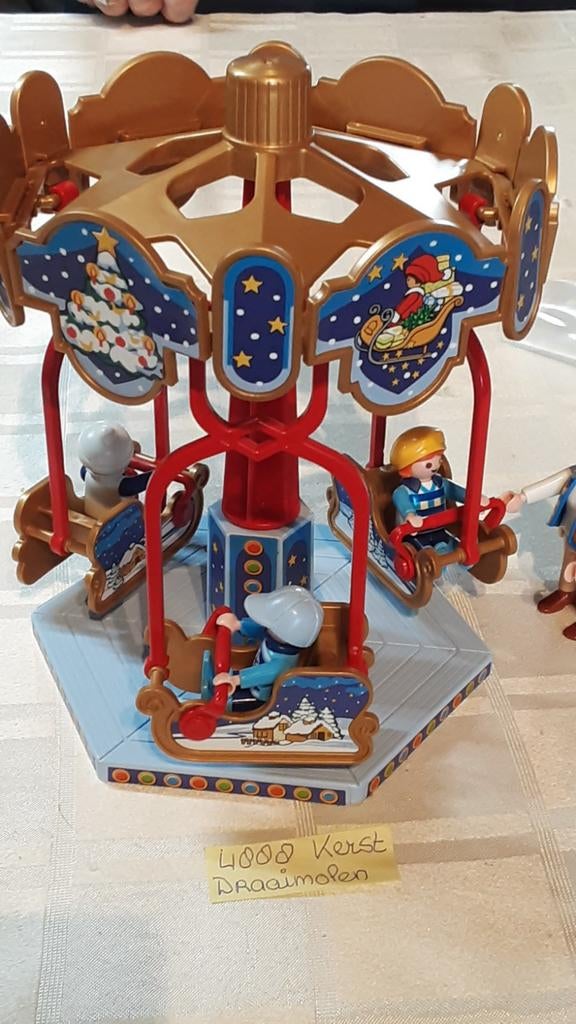 4888 Kerstmis carousel, Kinderen en Baby's, Speelgoed | Playmobil, Ophalen of Verzenden, Zo goed als nieuw, Complete set