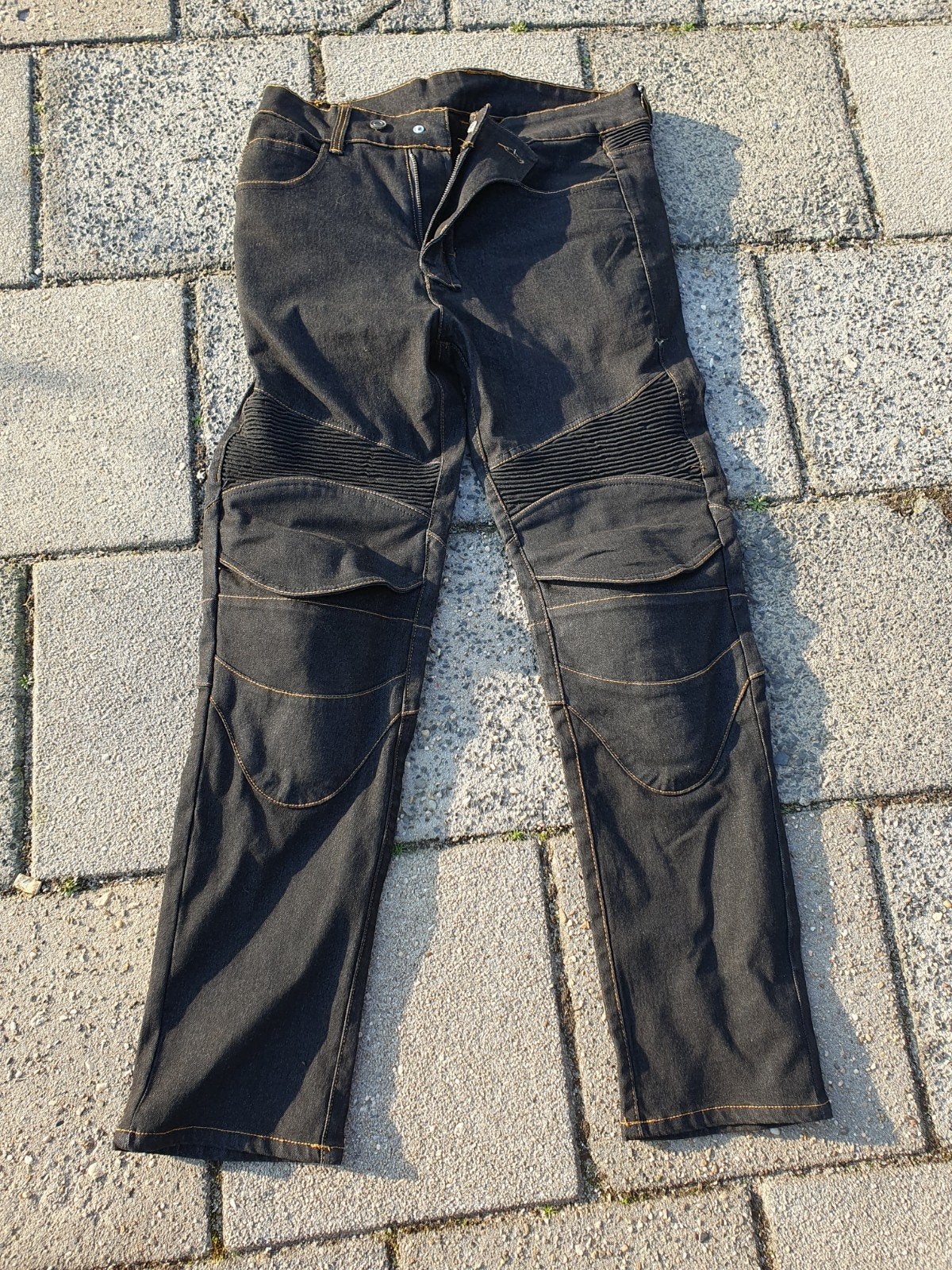 Motorbroek spijkerbroeklook, Motoren, Ophalen, Tweedehands, Broek | textiel