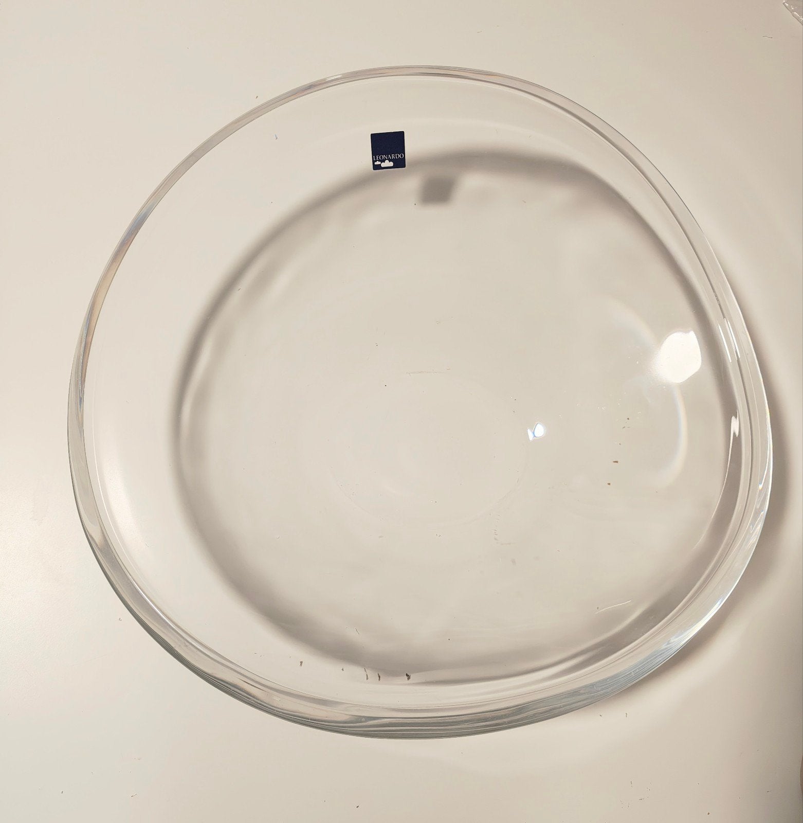Leonardo Eclipse Glazen Schaal - 35 cm, Gebruikt, Schaal, Ophalen of Verzenden, Glas