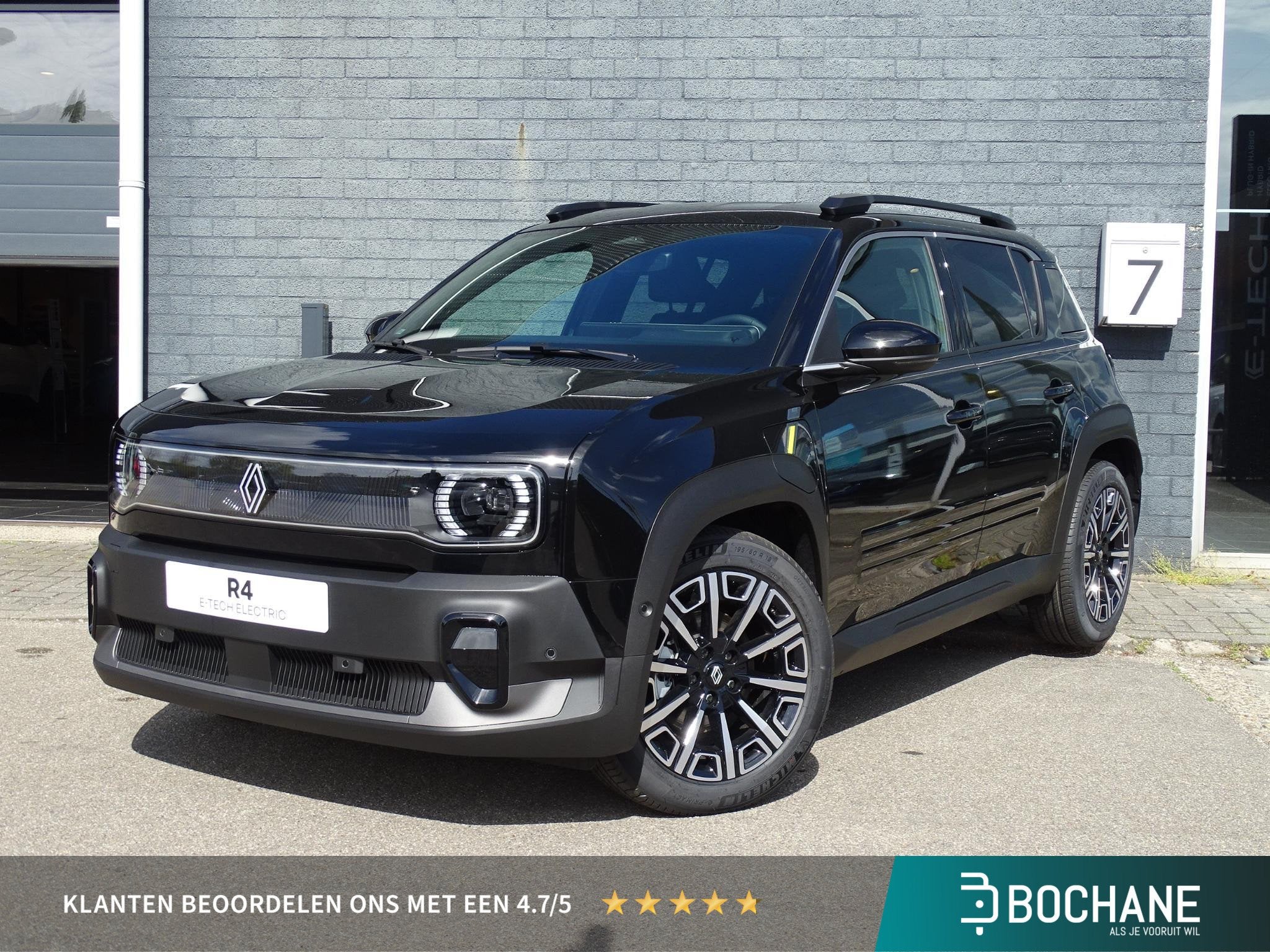 Renault 4 comfort range iconic 52 kWh | DEMO | HARMAN KARDON, Auto's, Renault, Automatische klimaatregeling, Leder en Stof, Zwart