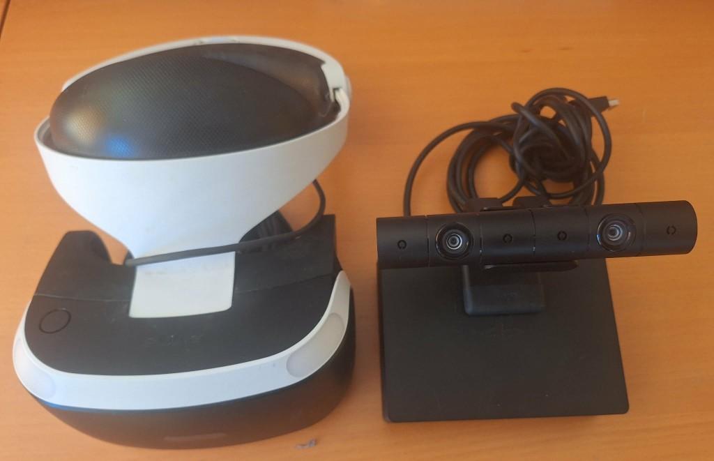 VR headset (+ camera + processor), Spelcomputers en Games, Virtual Reality, Zo goed als nieuw, Sony PlayStation, VR-bril, Ophalen of Verzenden