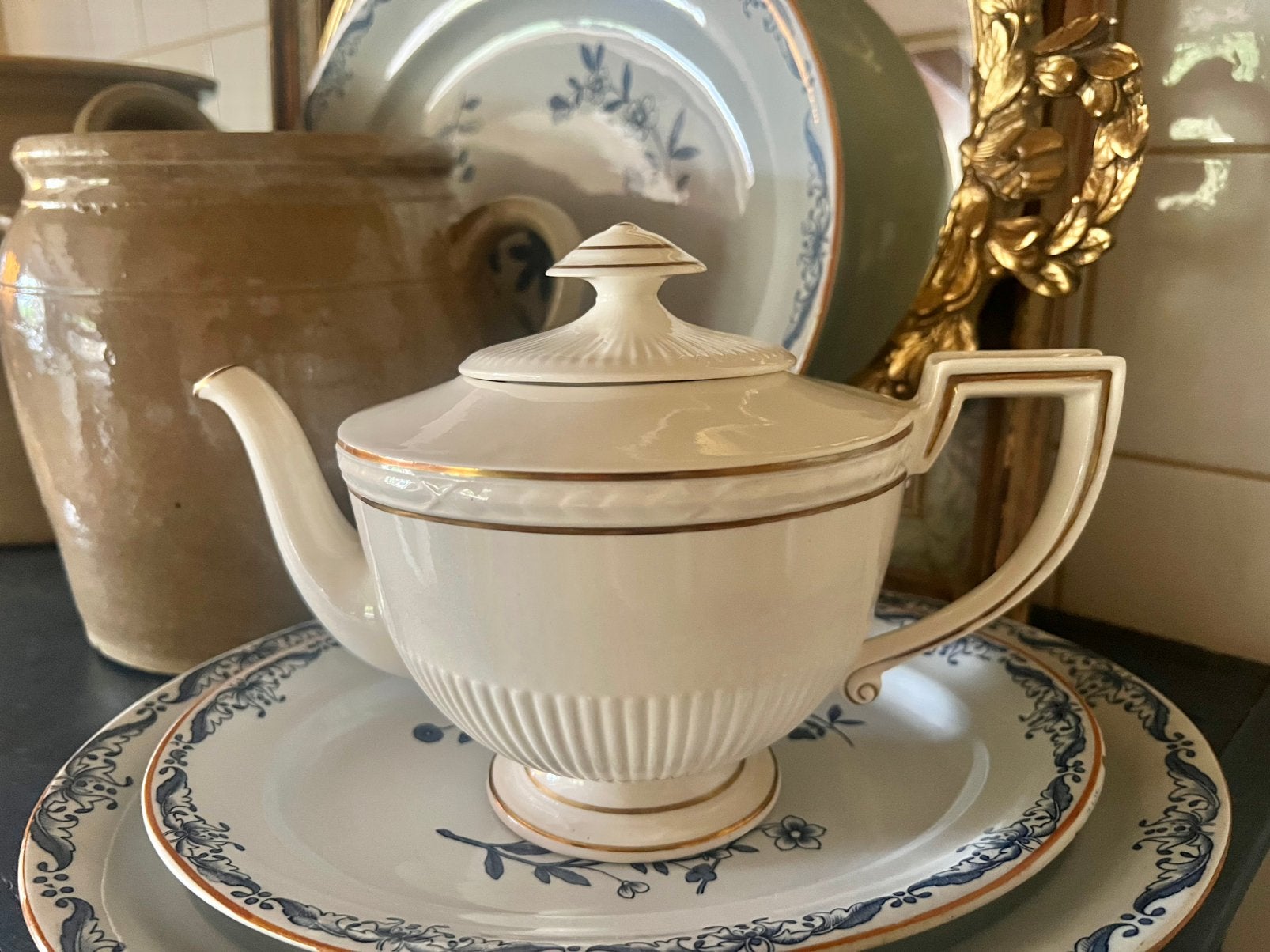 Petrus Regout Recamier theepot, Ophalen of Verzenden