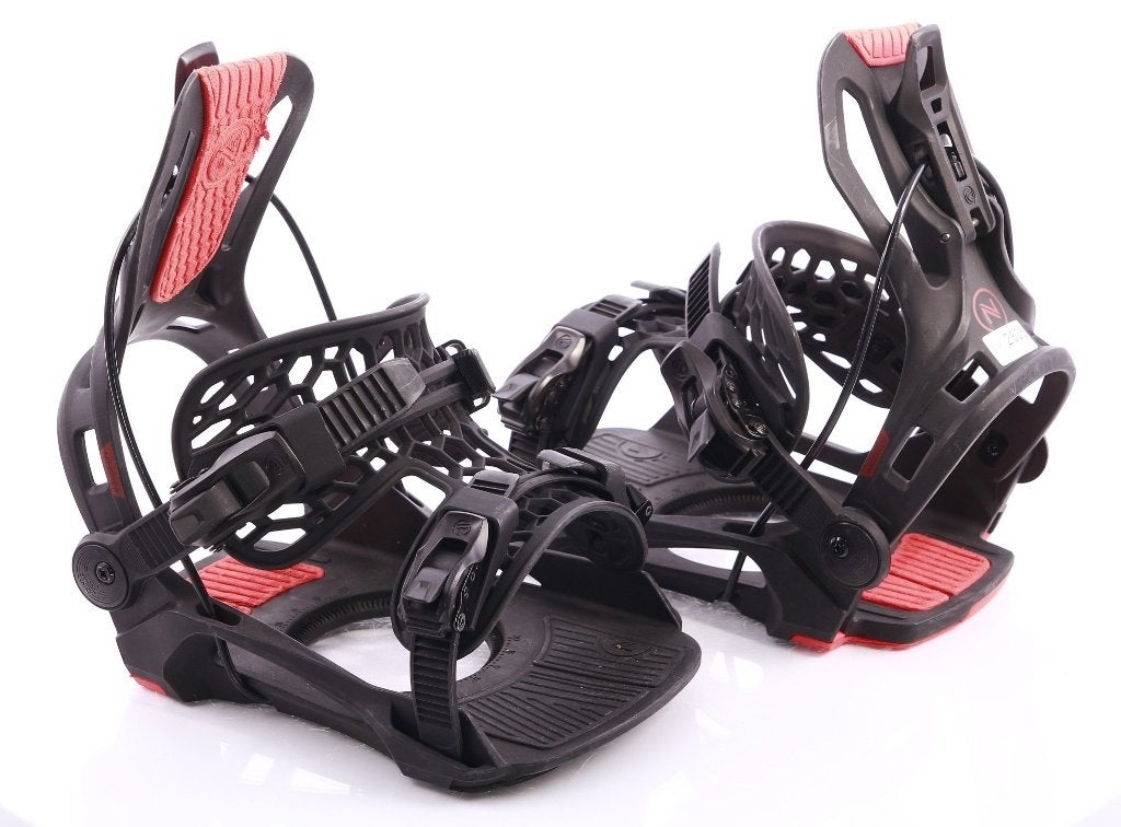 XL snowboard bindingen NIDECKER FLOW FENIX 2026, Black/red, Verzenden, Gebruikt, Bindingen
