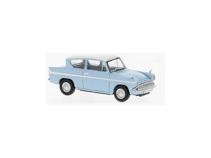 Ford Anglia, hellblau/weiss, Ophalen of Verzenden, Nieuw, Auto, Brekina
