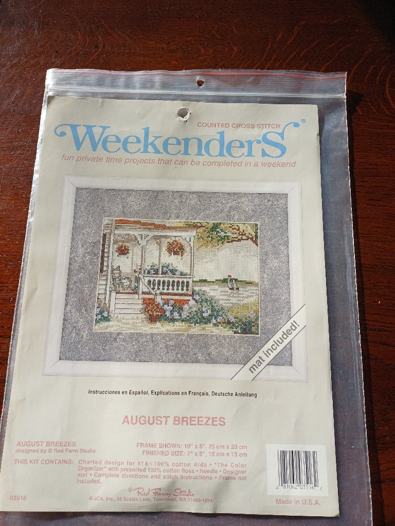 Borduurpakket, Weekenders.,,August breeze,, nieuw, Ophalen of Verzenden, Nieuw, Handborduren, Borduurpakket