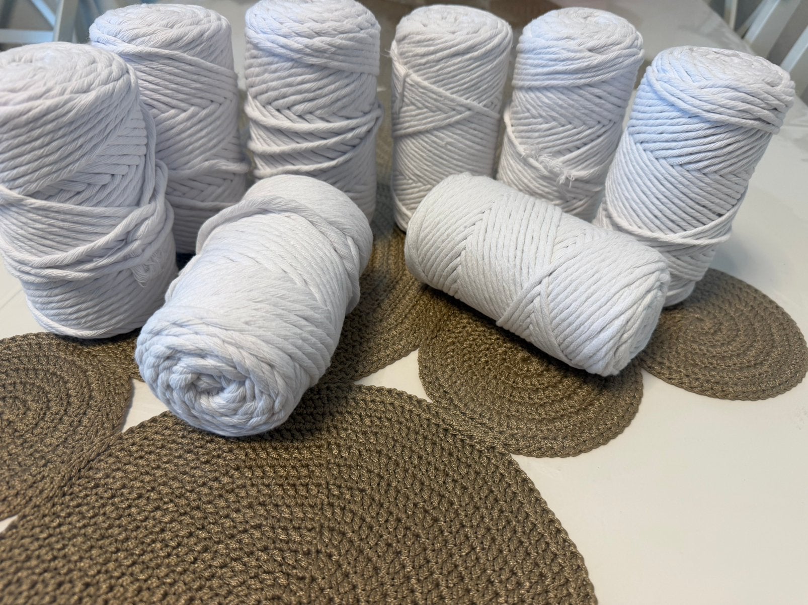 Macrame garen 3 en 4 mm, Hobby en Vrije tijd, Ophalen, Nieuw, Breien of Haken, Wol of Garen