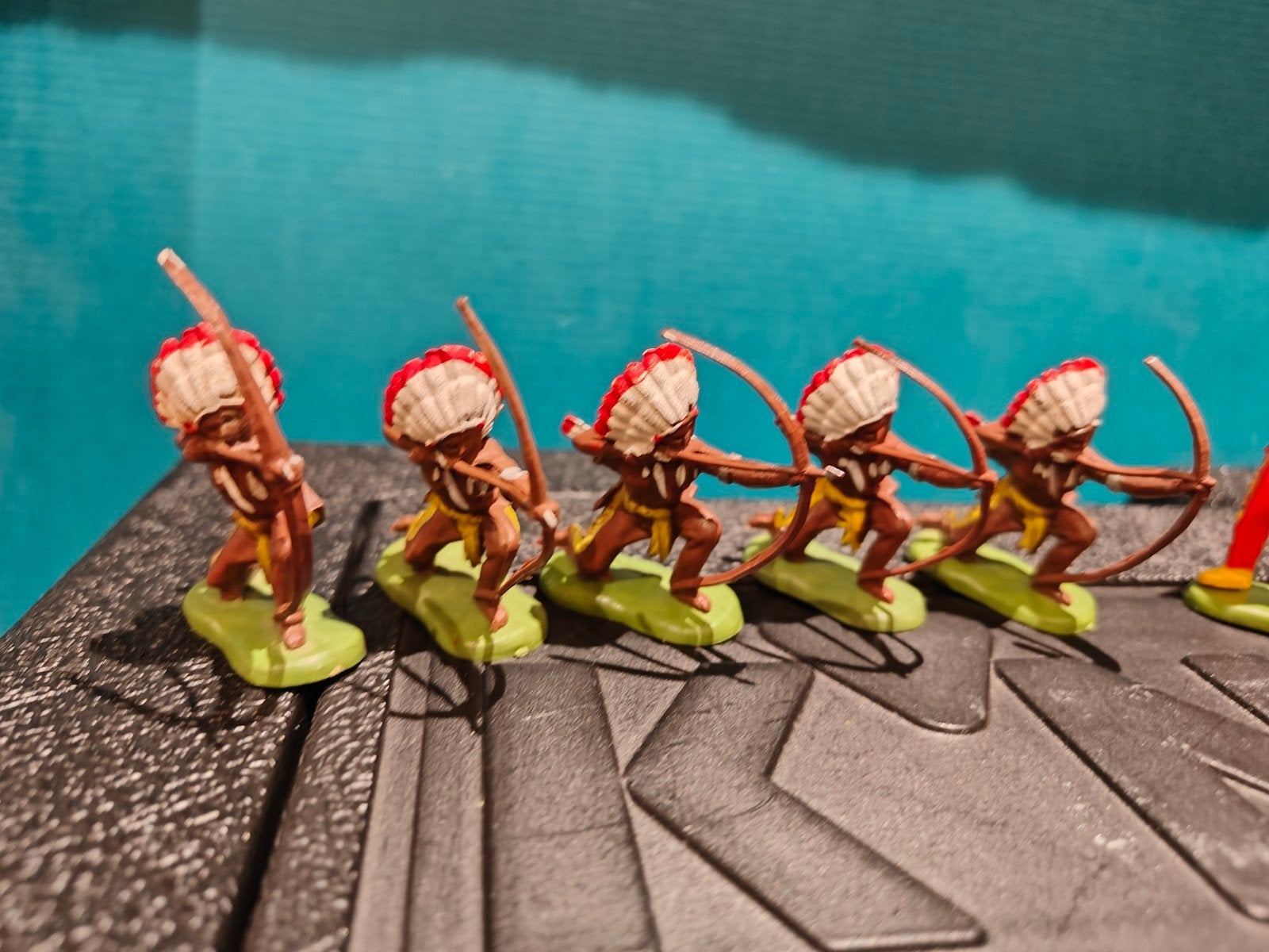 Britains Indianen Figuren - Set van 9, Verzamelen, Ophalen of Verzenden, Gebruikt