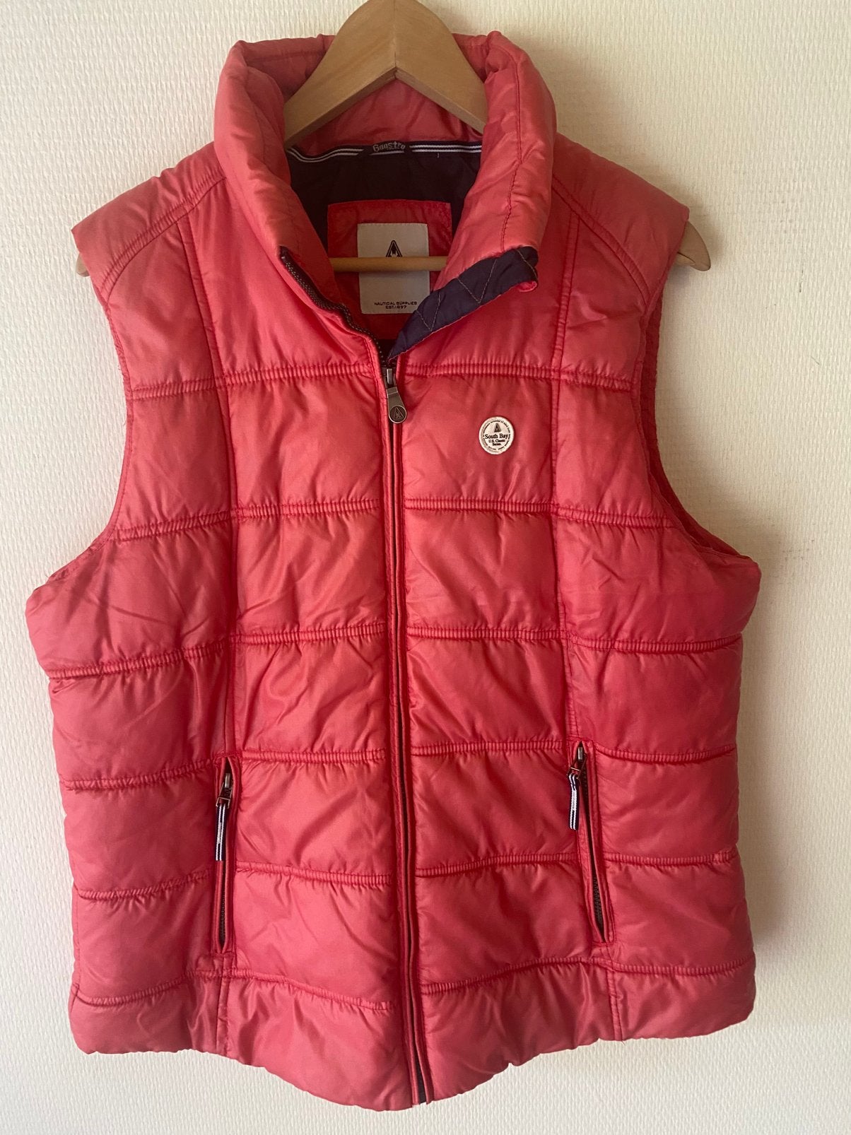 Gewatteerde bodywarmer Gaastra. Maat XL. Roze, koraal, Kleding | Dames, Bodywarmers, Ophalen of Verzenden, Zo goed als nieuw, Maat 46/48 (XL) of groter