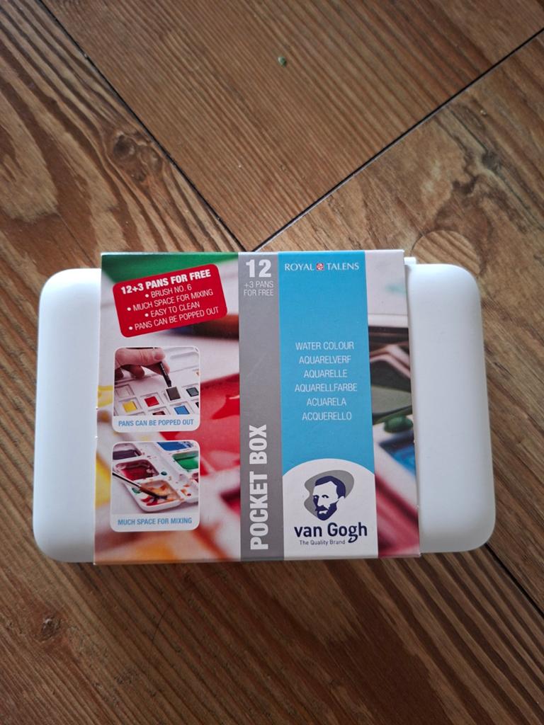Nieuw Van Gogh Aquarelverf Pocket Box Set - 12+3 kleuren, Ophalen of Verzenden, Nieuw
