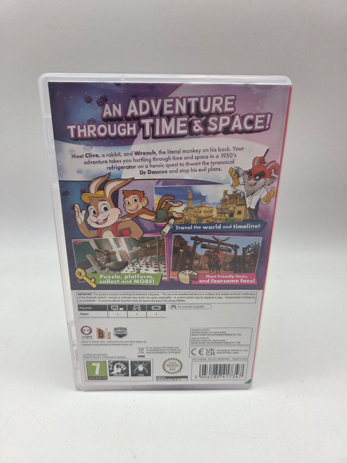 Clive 'N' Wrench Collector's Edition Nintendo Switch, Spelcomputers en Games, Ophalen of Verzenden, Zo goed als nieuw, Info@wyshwwoodstudio.com