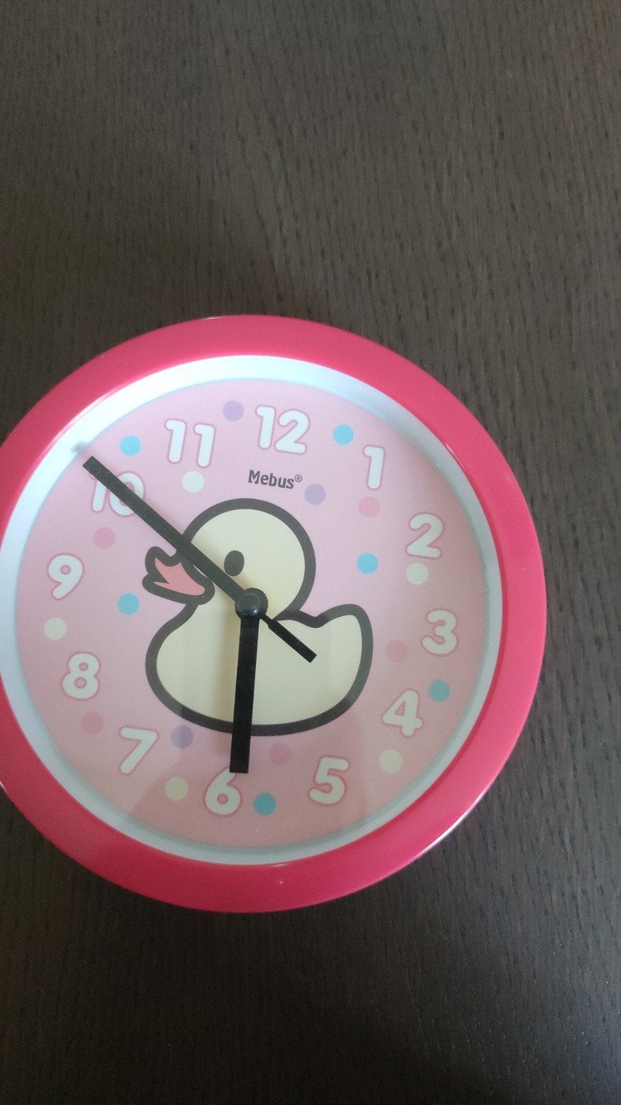 Roze kinderklok met eendje, Ophalen, Gebruikt, Wandklok