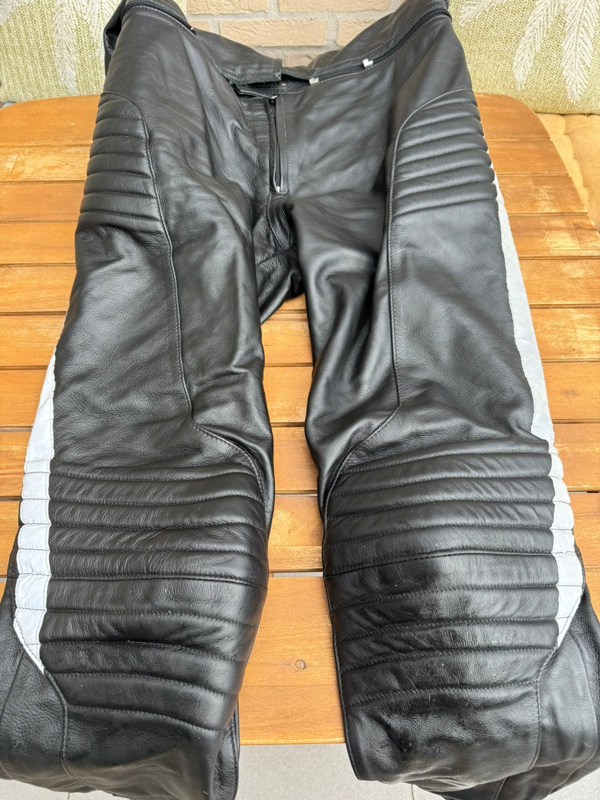 Damen leather motorbroek leer leder 55 Large keurig, Motoren, Ophalen of Verzenden, Tweedehands, Broek | leer