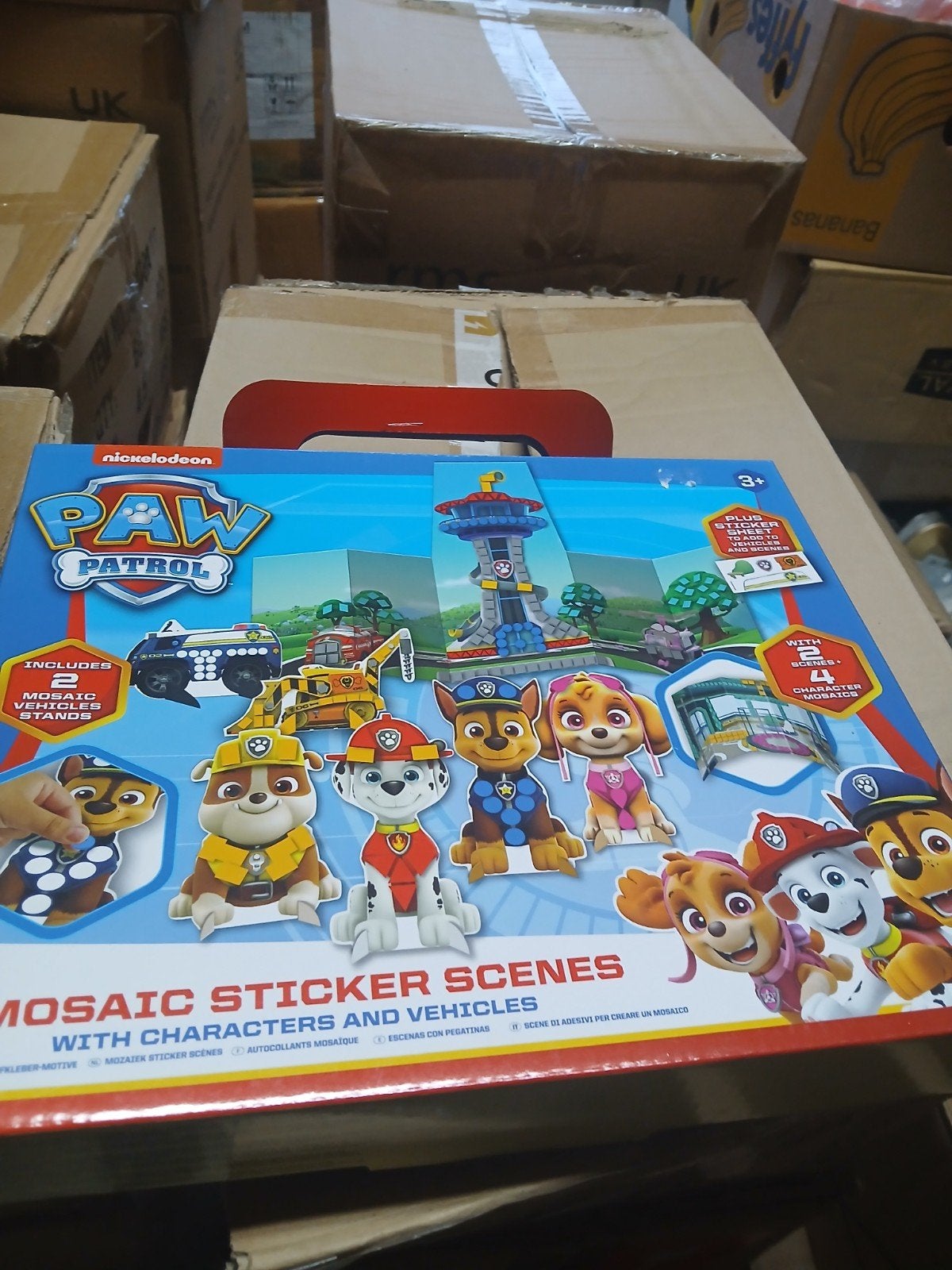 50 x Paw Patrol Mozaïek Sticker Scènes - Nieuw in doos, Ophalen, Nieuw, Knutselen
