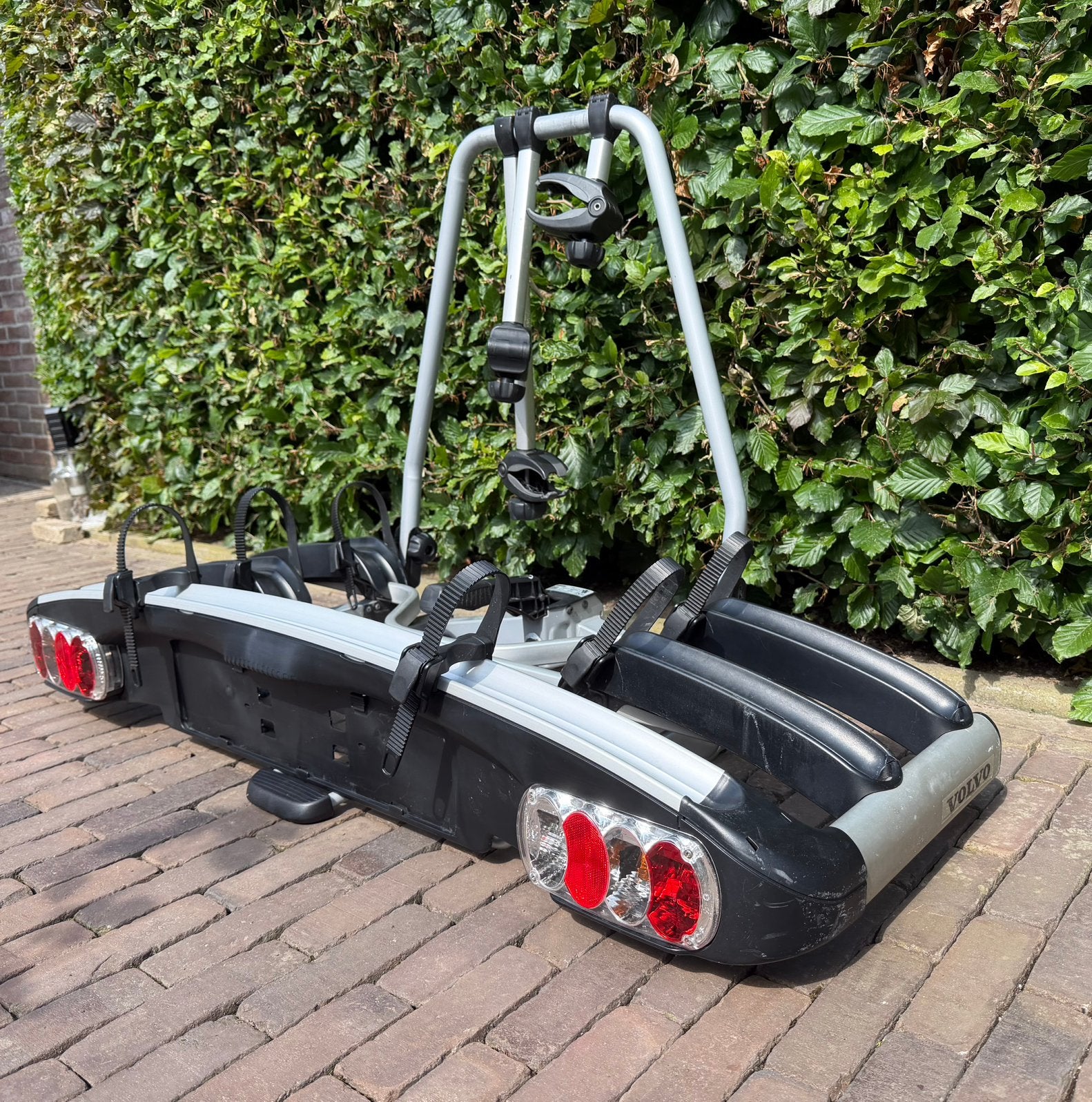 Volvo - Thule Fietsendrager voor 3 fietsen, Auto diversen, Fietsendragers, 3 fietsen of meer, Gebruikt, Ophalen of Verzenden, Trekhaakdrager