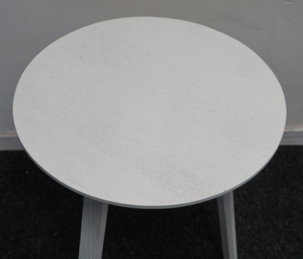 Hay Bella Coffee Table | Bijzettafel | Wit Hout |  Ø 45 cm, 45 tot 60 cm, Minder dan 55 cm, Gebruikt, -