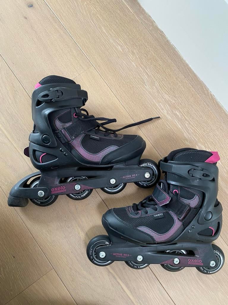 Oxelo Active Fit 3 skeelers / skates maat 40, Ophalen, Verstelbaar, Kinderen, Zo goed als nieuw