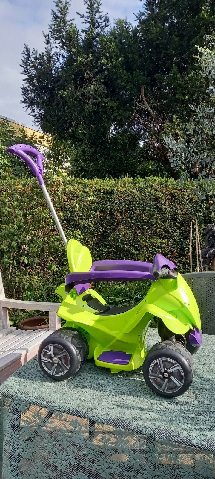 Groene loopauto voor kinderen - Zo goed als nieuw, Ophalen, Zo goed als nieuw, Loopvoertuig