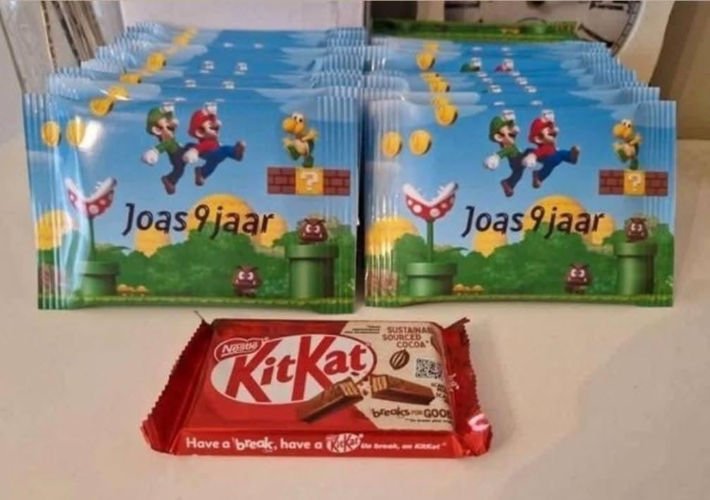 Kitkat traktatie, Ophalen of Verzenden, Nieuw, Feestartikel, Verjaardag