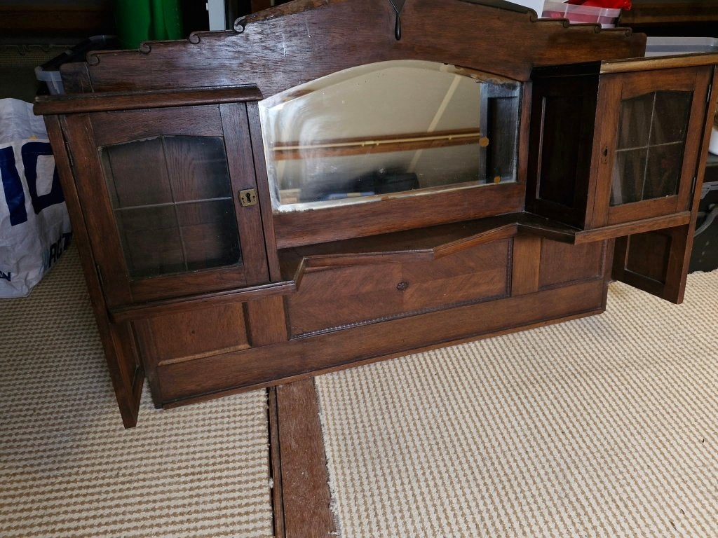 bovenzijde van een dressoir met spiegel, Antiek en Kunst, Ophalen