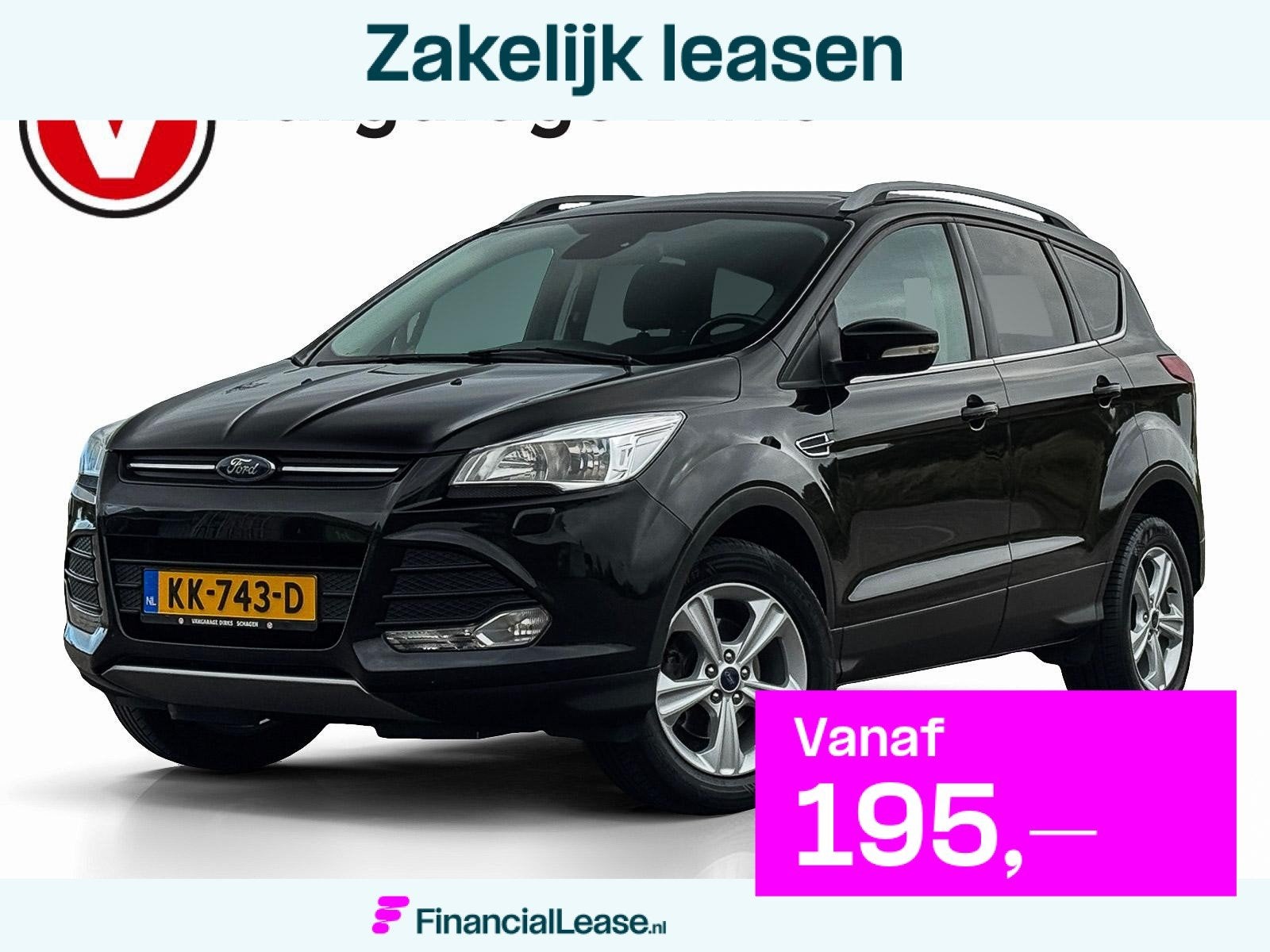 Ford Kuga 1.5 150 pk ✅ Navi ✅ Stoelverwarming ✅ Trekha, Stof, Euro 6, 4 cilinders, Zwart