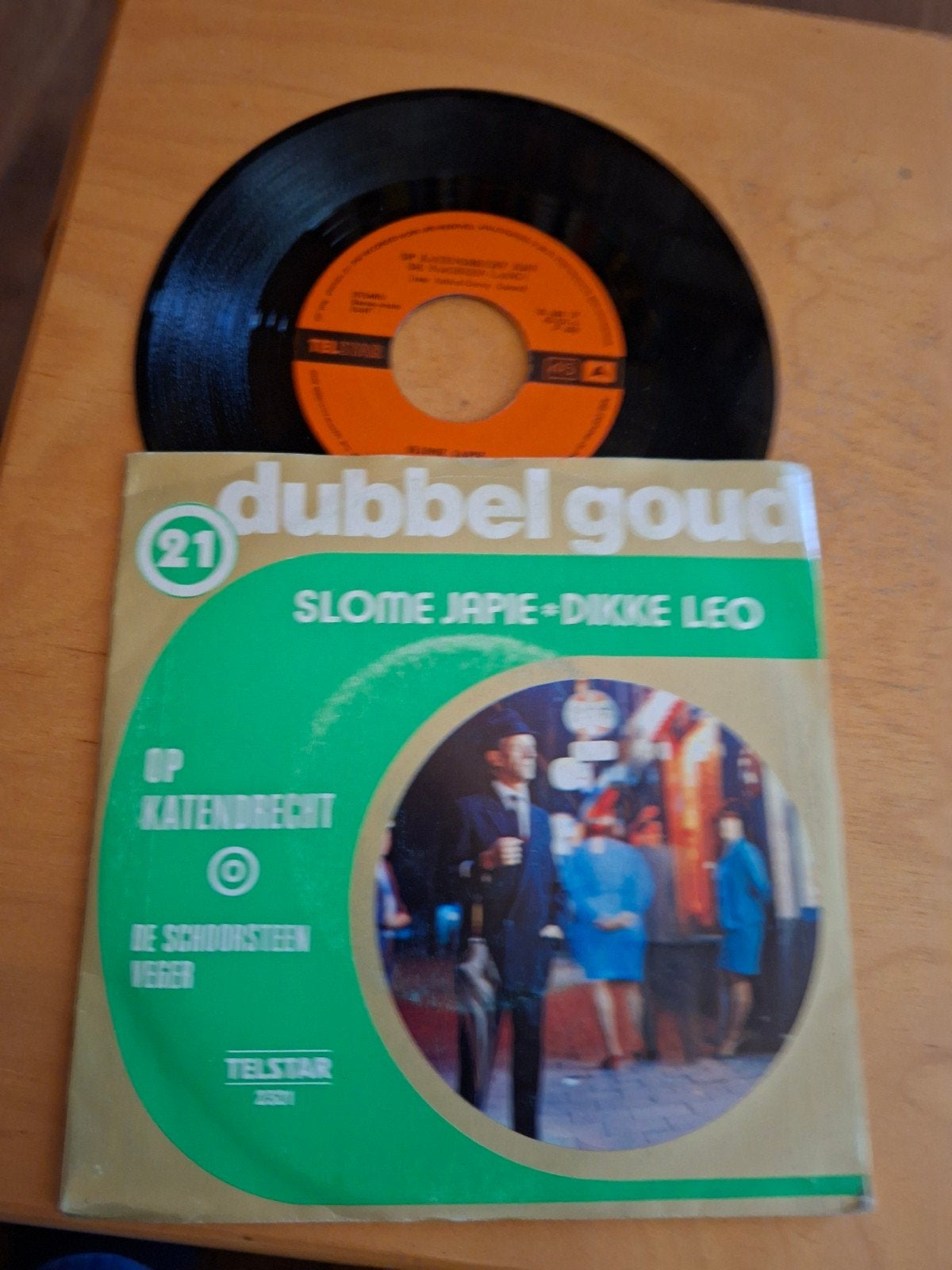 Slome Japie / Dikke Leo - Dubbel Goud Single, Gebruikt, 7 inch, Ophalen of Verzenden, Overige typen