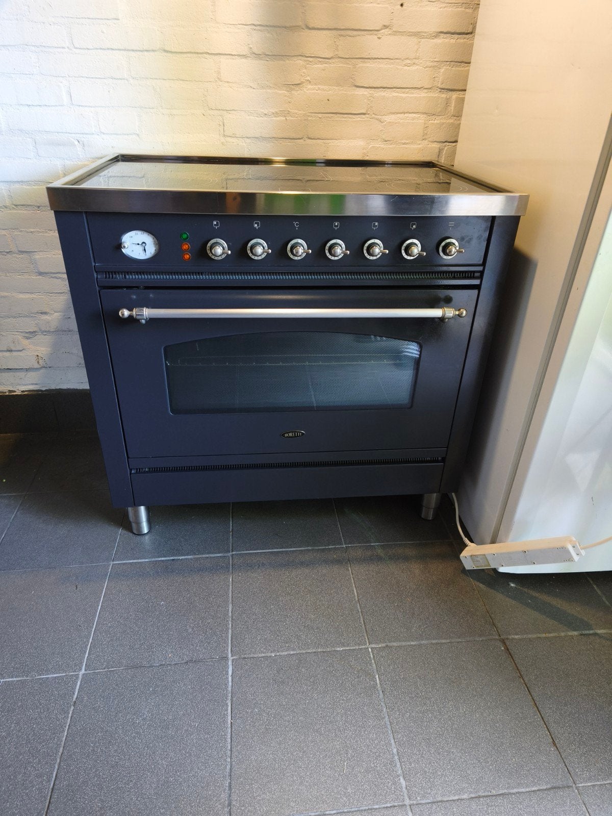 Prachtige Boretti Keramisch Fornuis 90cm breed, Witgoed en Apparatuur, Fornuizen, Ophalen, 60 cm of meer, Keramisch, Zo goed als nieuw