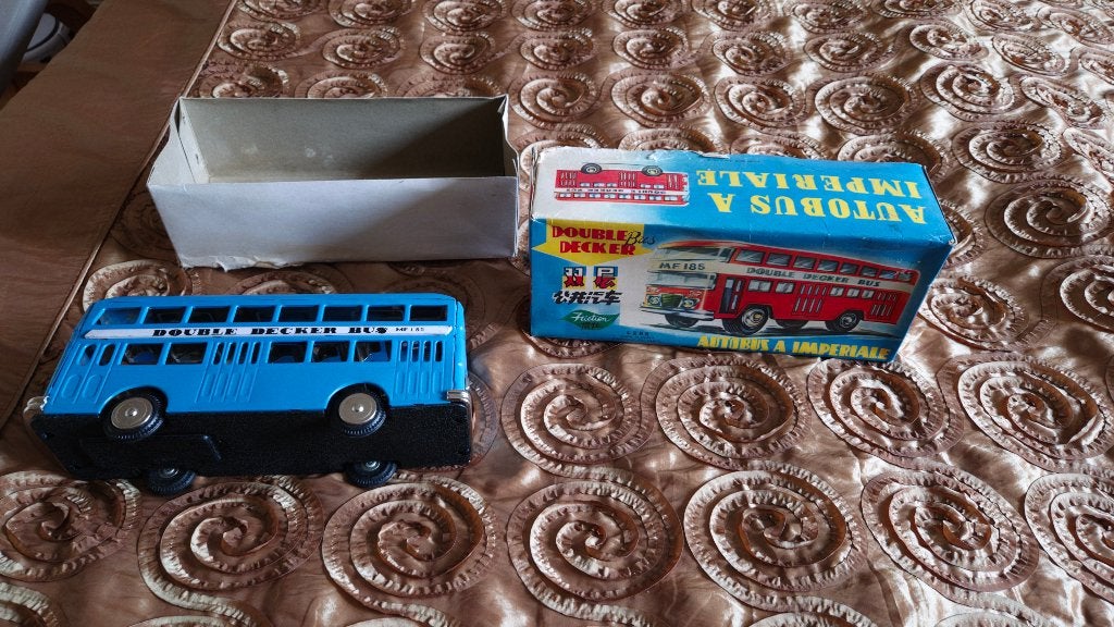 Vintage dubbeldekker bus, Ophalen, Zo goed als nieuw