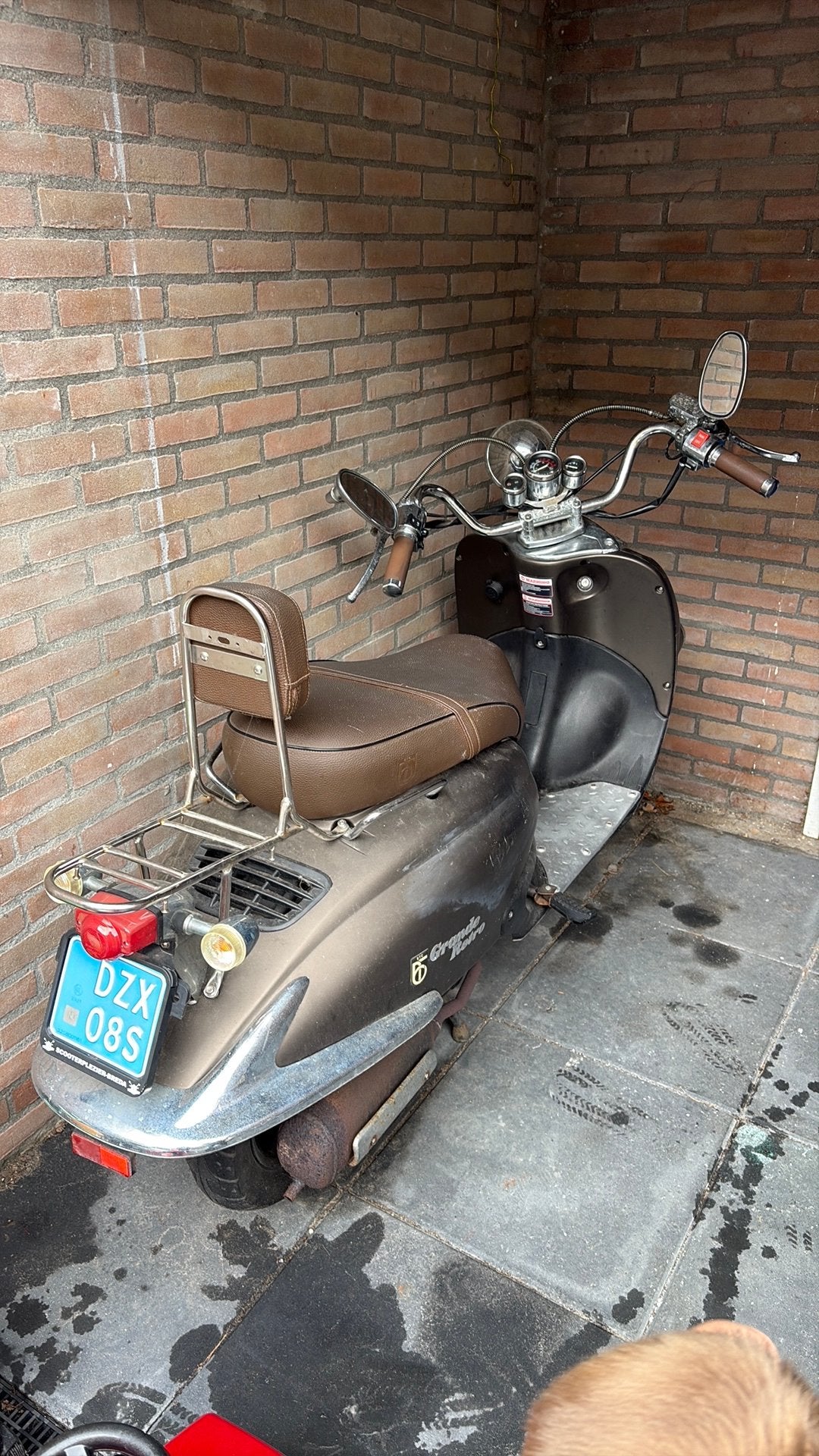Scooter blauw kenteken, Fietsen en Brommers, Ophalen, Gebruikt, Benzine