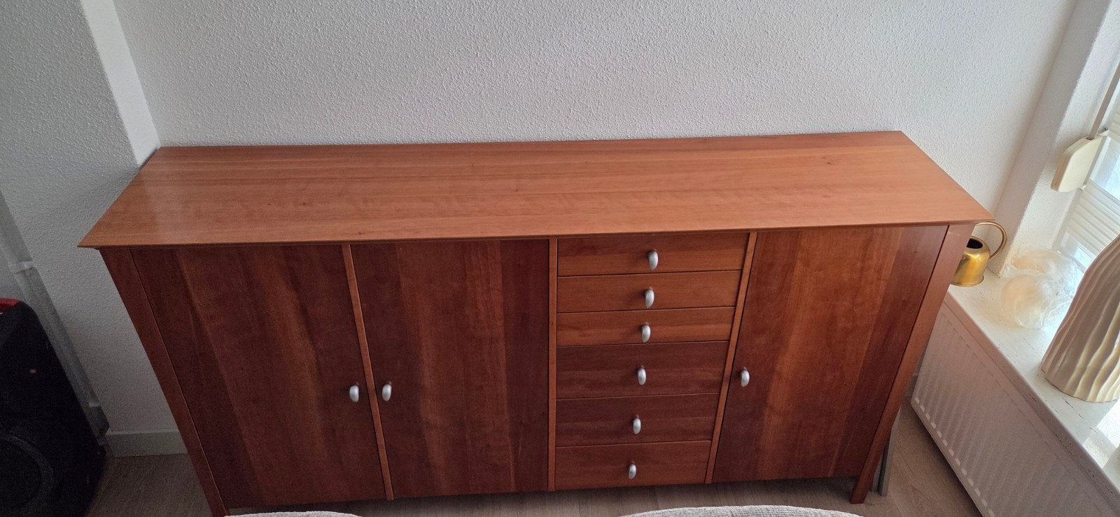 Dressoirkast woonkamer, Gebruikt, 150 tot 200 cm, Ophalen of Verzenden, Kersenhout