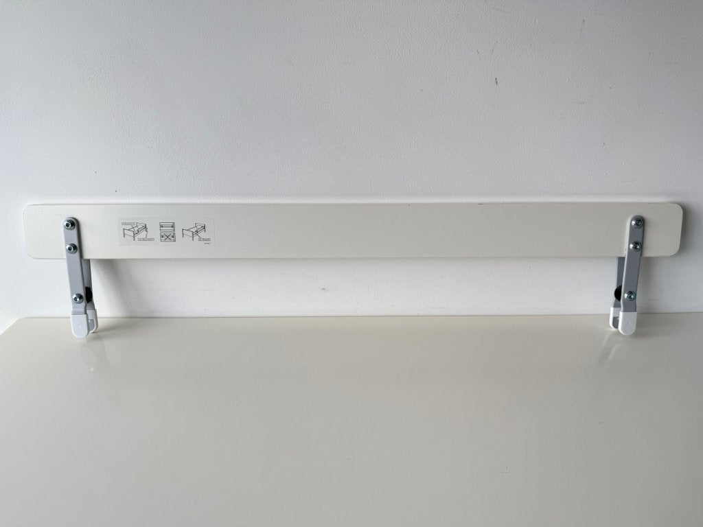 Bedhekje, bedrekje, zijsteun bed kind wit / VIKARE / IKEA, Ophalen, Gebruikt, Minder dan 140 cm, Minder dan 70 cm