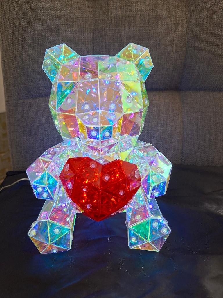 Led decoratie Teddy Bear lamp, Ophalen of Verzenden, Gebruikt, Kunststof, Led, beer
