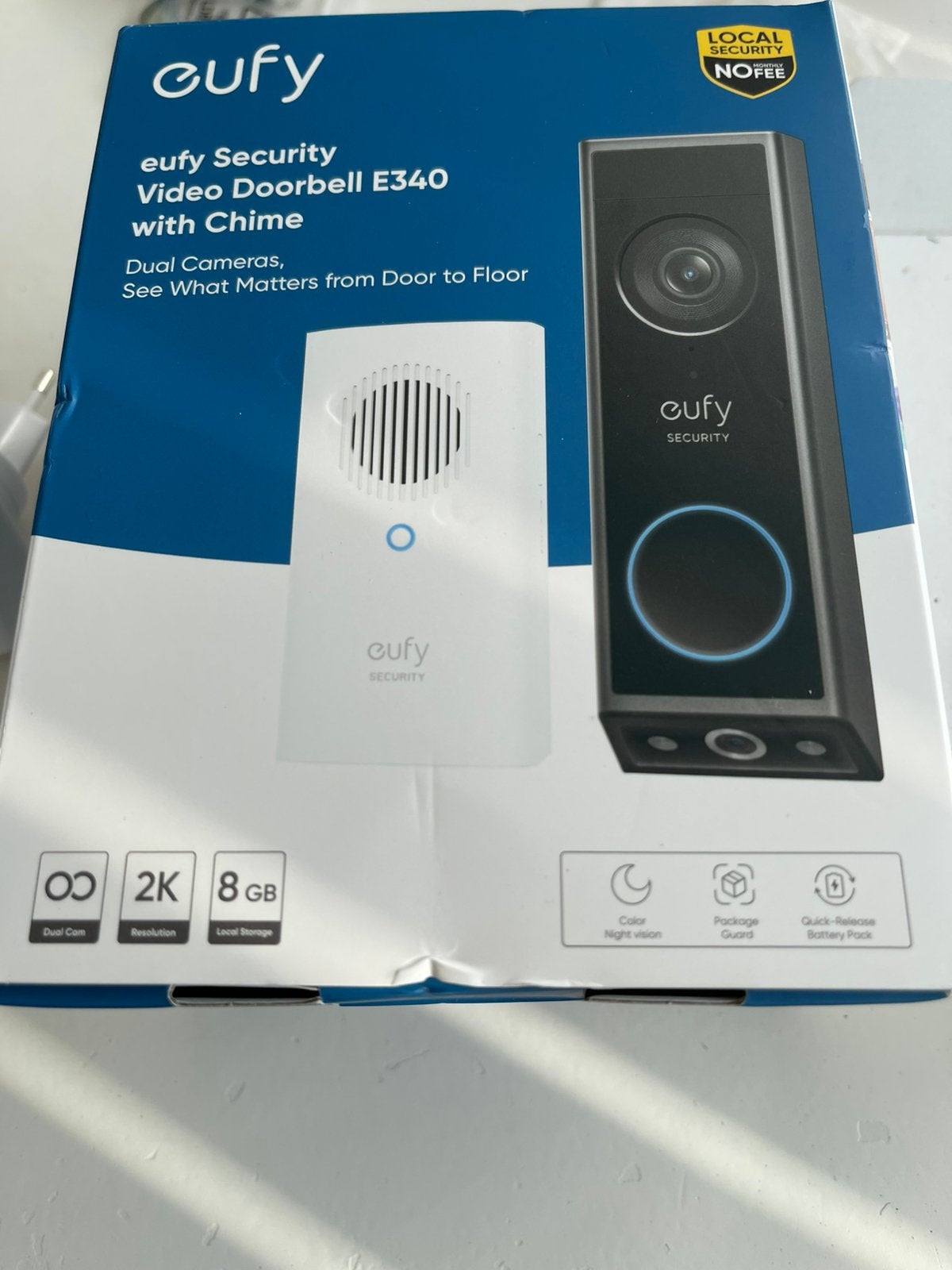Eufy videodoorbell E340, Ophalen, Zo goed als nieuw