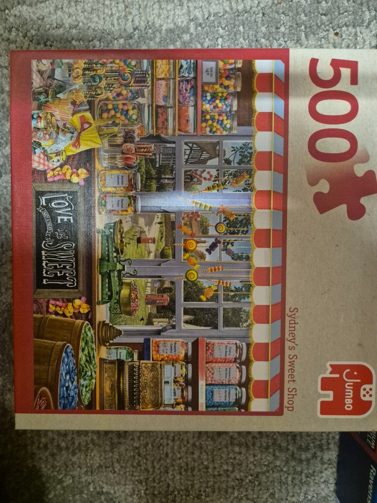 Jumbo Legpuzzel Sydney's Sweet Shop 500 stukjes, Ophalen of Verzenden, 500 t/m 1500 stukjes, Gebruikt, Legpuzzel