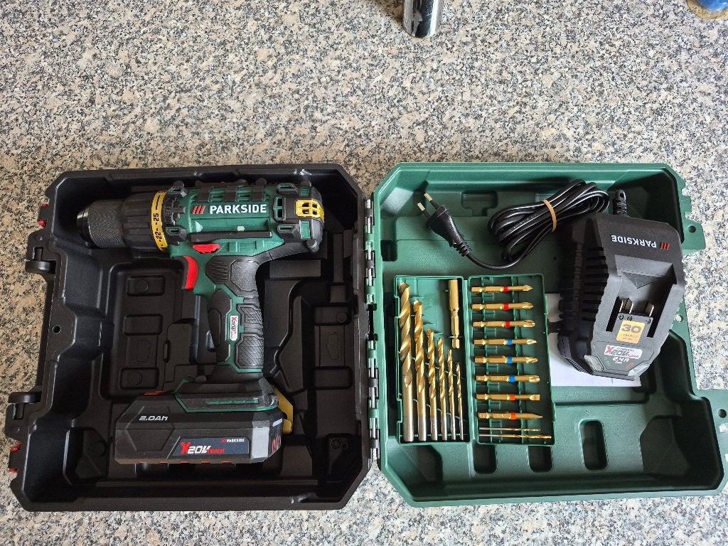 Parkside 20V Accu-Boorschroefmachine - Nieuw in verpakking, Ophalen, 600 watt of meer, Variabele snelheid, Nieuw