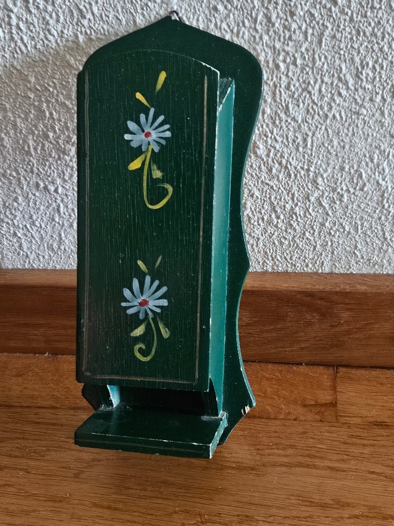 Vintage houten lucifer doosjes houder, Antiek en Kunst, Ophalen of Verzenden