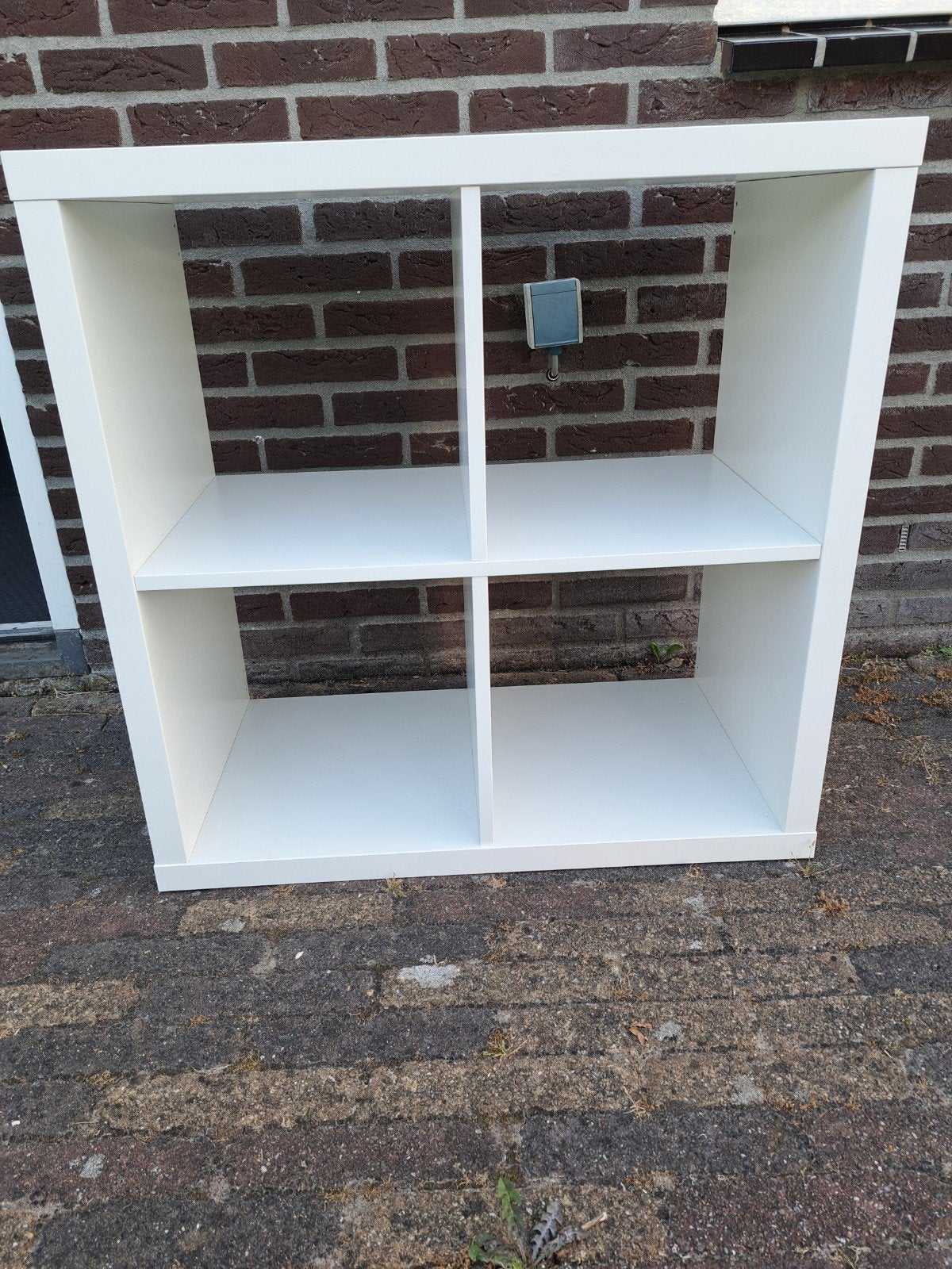 Witte Kallax kast met 4 vakken, Ophalen, Gebruikt