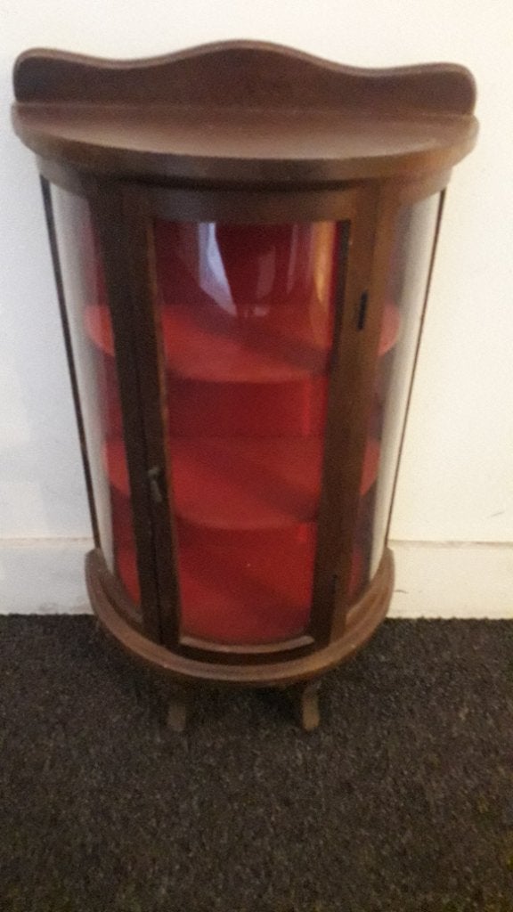 Vitrine kastje, Huis en Inrichting, Kasten | Vitrinekasten, Ophalen, Minder dan 50 cm, Gebruikt, Glas