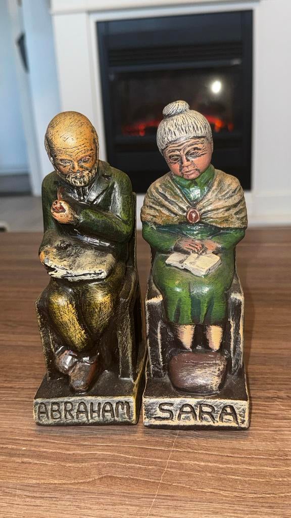Beelden van Abraham en Sara, Ophalen of Verzenden, Gebruikt, Religie