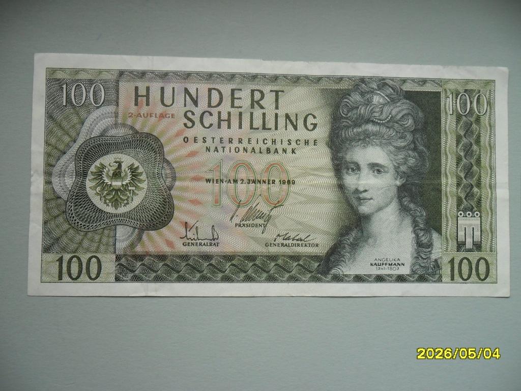 Oostenrijk #145a [1969] / 100 schilling, Postzegels en Munten, Bankbiljetten | Europa | Niet-Eurobiljetten, Verzenden, Oostenrijk