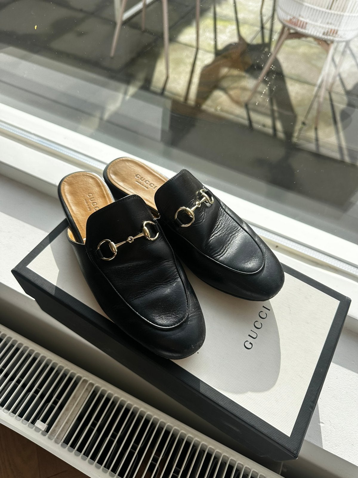 Gucci Princetown loafers maat 37, Ophalen of Verzenden, Zo goed als nieuw, Zwart, Instappers