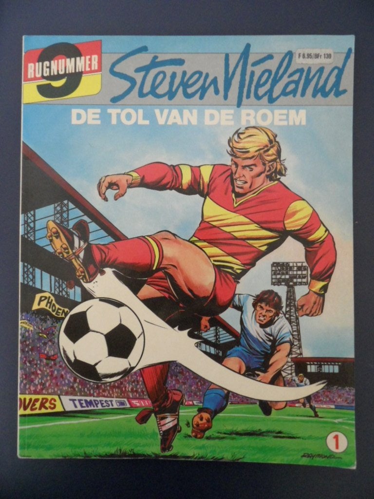Rugnummer 9. Steven Nieland. Nr 1 De tol van de roem., Eén stripboek, Ophalen of Verzenden, Gelezen