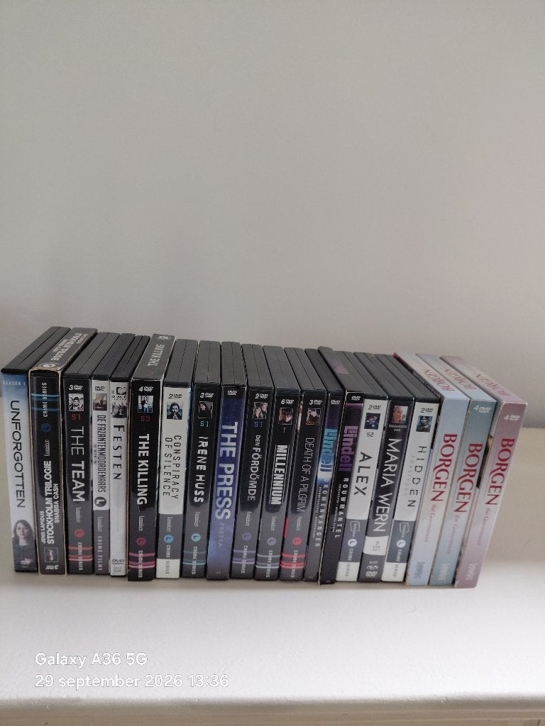 20 dvd Scandinavische Crimi's, Cd's en Dvd's, Alle leeftijden, Ophalen of Verzenden, Zo goed als nieuw, Misdaad