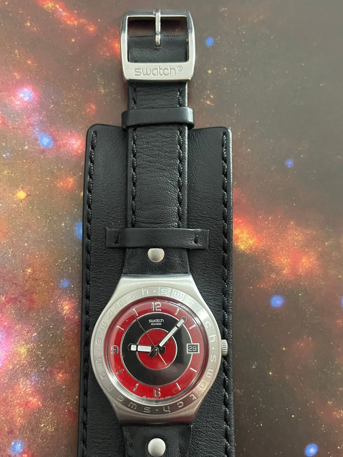 Swatch Irony Big Jammed Watch, Ophalen of Verzenden, Zo goed als nieuw, Kunststof, Swatch