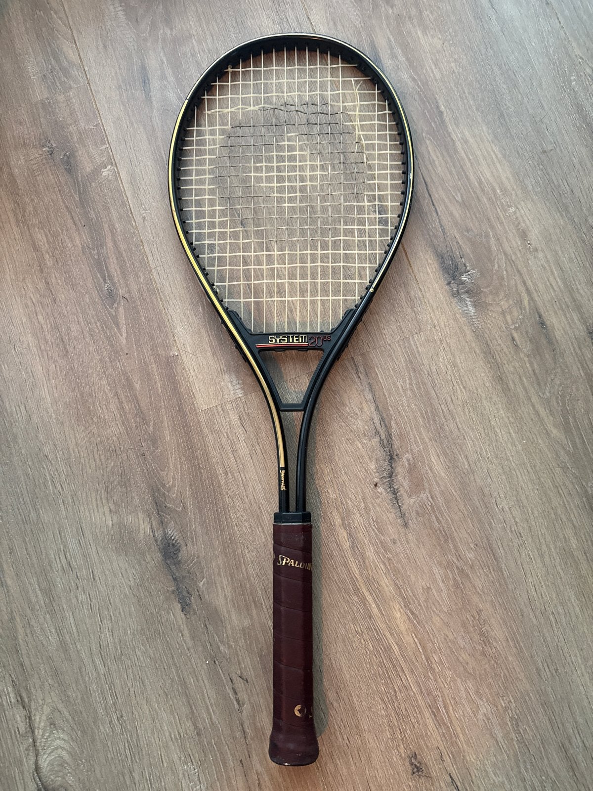 Spalding System 20 OS Tennisracket - Vintage, Sport en Fitness, Tennis, Ophalen of Verzenden, Gebruikt, Racket, Overige merken