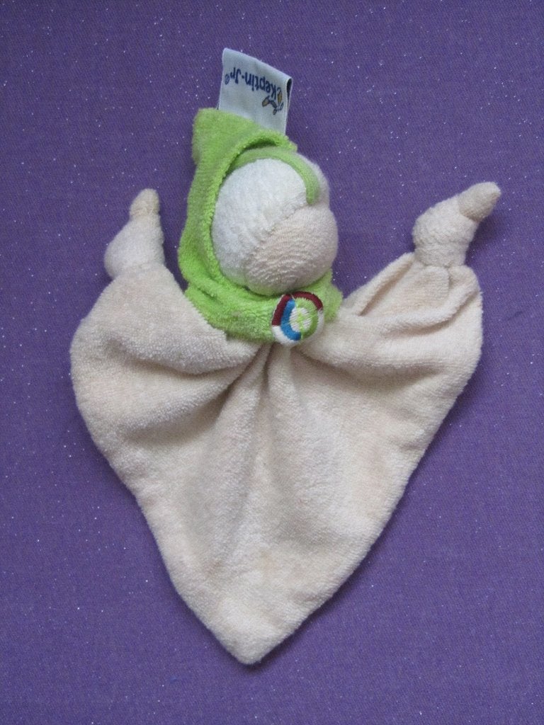 KEPTIN-JR Knuffeldoekje POPJE. WIT EN GROEN **Nieuw**, Ophalen of Verzenden, Nieuw, Overige typen, Met label