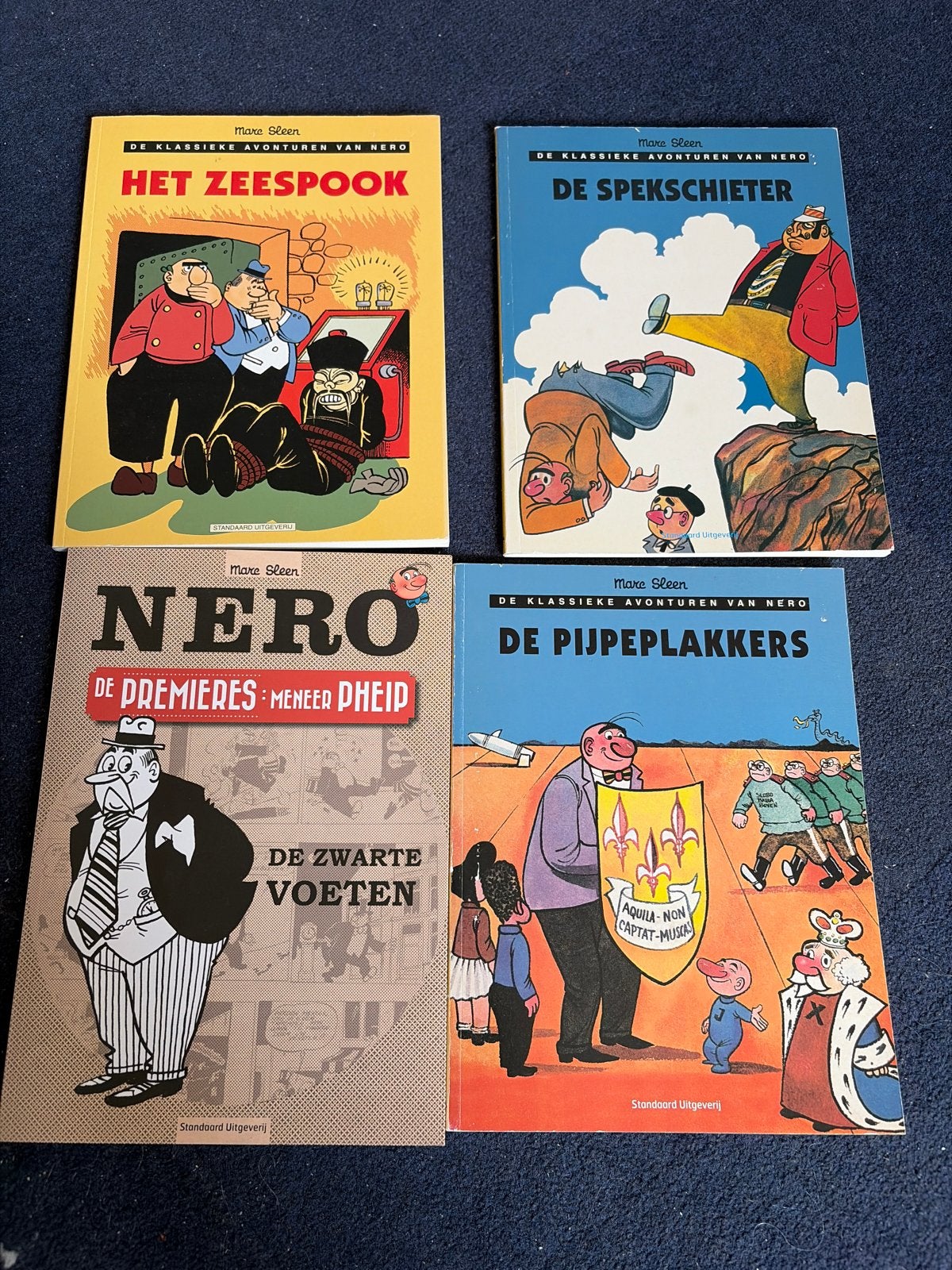 4 Nero strips: Het Zeespook, De Spekschieter, De Pijpeplakke, Boeken, Stripboeken, Meerdere stripboeken, Ophalen, Gelezen