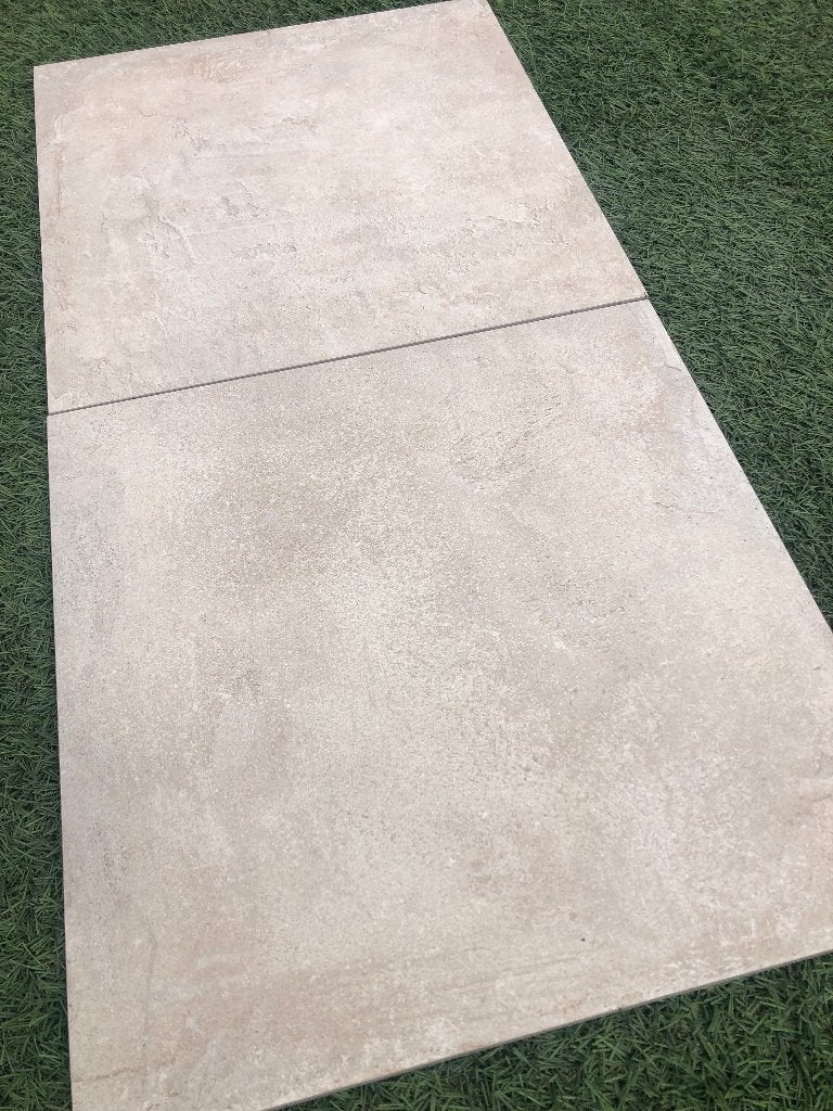 keramische terrastegels 60x60x2 cm lichte beige tuintegel, Keramiek, Nieuw, Ophalen of Verzenden, 10 m² of meer