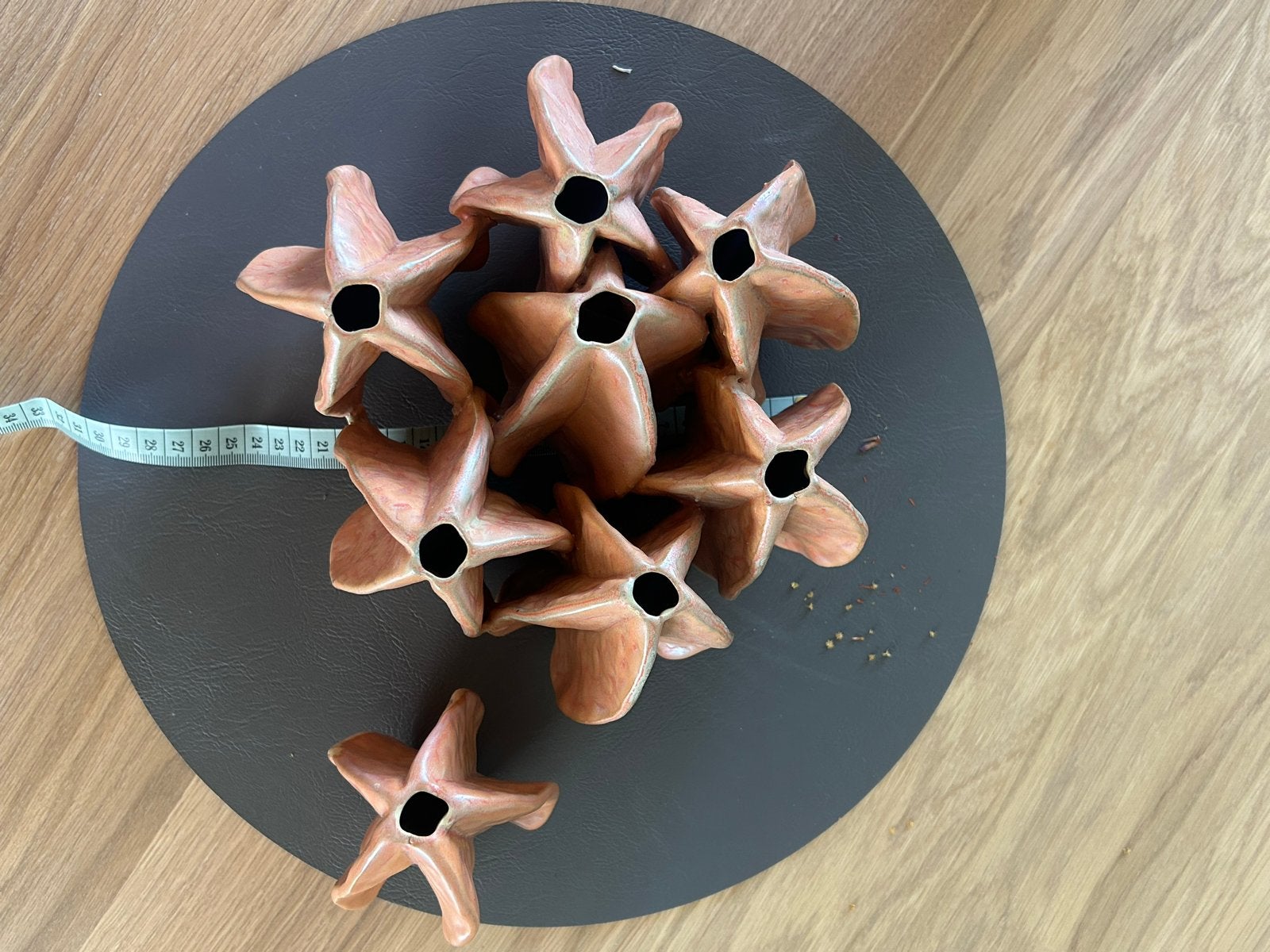 Unieke Stervrucht Vaasjes Set van Des Pots  - Keramiek, Ophalen of Verzenden