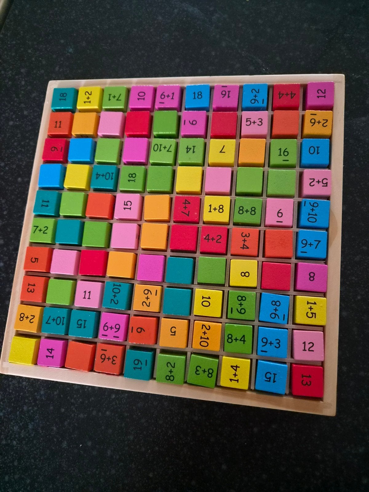 Houten Rekenspel voor Kinderen - Leren Rekenen, Ophalen of Verzenden, Zo goed als nieuw, Rekenen